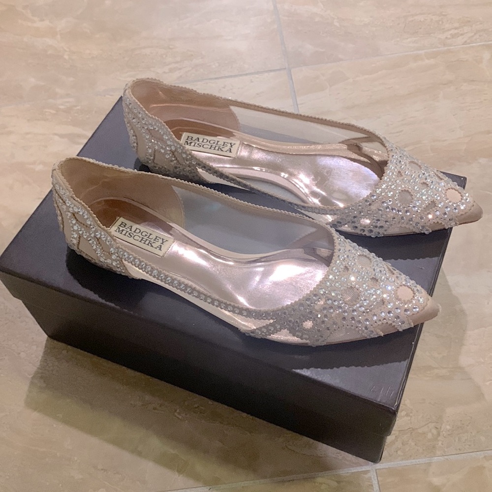 Badgley Mischka Gigi Crystal Pointy 7.5